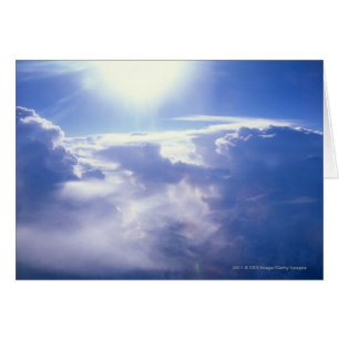 Sun shinning through clouds