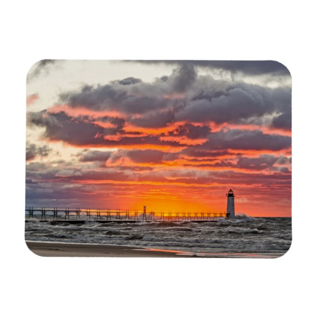 Sun Sinking Below the Horizon Magnet (Horizontal)