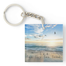 Sun. Sky. Sea. Sand. Beach Scene