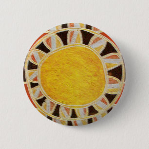 SUN SOLAR ENERGY 6 CM ROUND BADGE