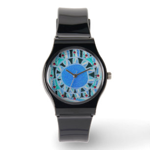 SUN SOLAR ENERGY/ Aqua Blue ,White , Black Watch
