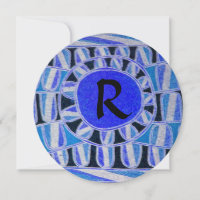 SUN SOLAR ENERGY CIRCLE MONOGRAM, Blue Black