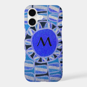 SUN SOLAR ENERGY MONOGRAM Blue White Black