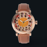 SUN SOLAR ENERGY/ Orange Yellow,White , Black Watch<br><div class="desc">Abstract  geometrical design inspired from the ancient rituals of Sun with 3D gem stones .Design, modelling and rendering by Bulgan Lumini (c).</div>