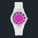 SUN SOLAR ENERGY/ Pink Fuchsia ,White , Black Watch<br><div class="desc">Abstract  geometrical design inspired from the ancient rituals of Sun.</div>