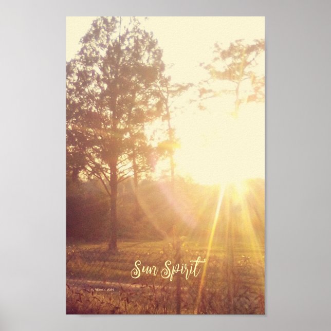 Sun Spirit, Sun Photo, Sun, Sunny Day Poster (Front)