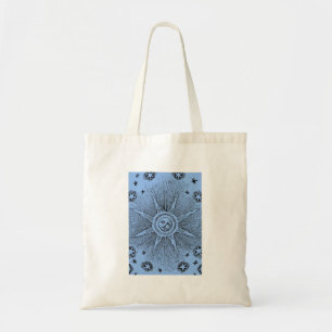 Sun Stars Antique Night Sky Mediaeval Zodiac Tote Bag