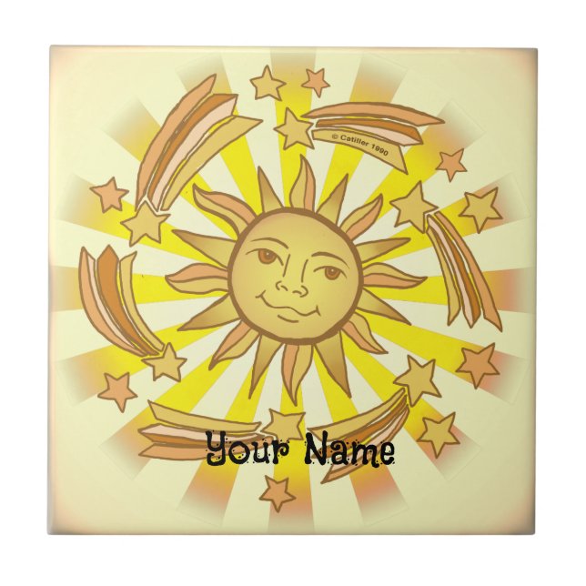 Sun Stars  Tile (Front)