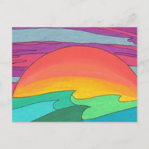 Sun Streaked Sky Postcard