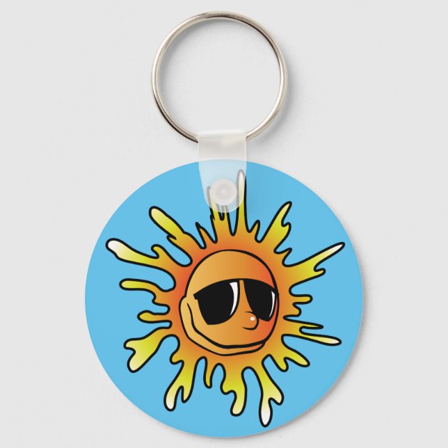 Sun Sunglasses Key Ring (Front)