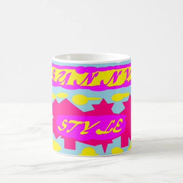 Sun Sunny Shining Bright colours Coffee Mug (Center)