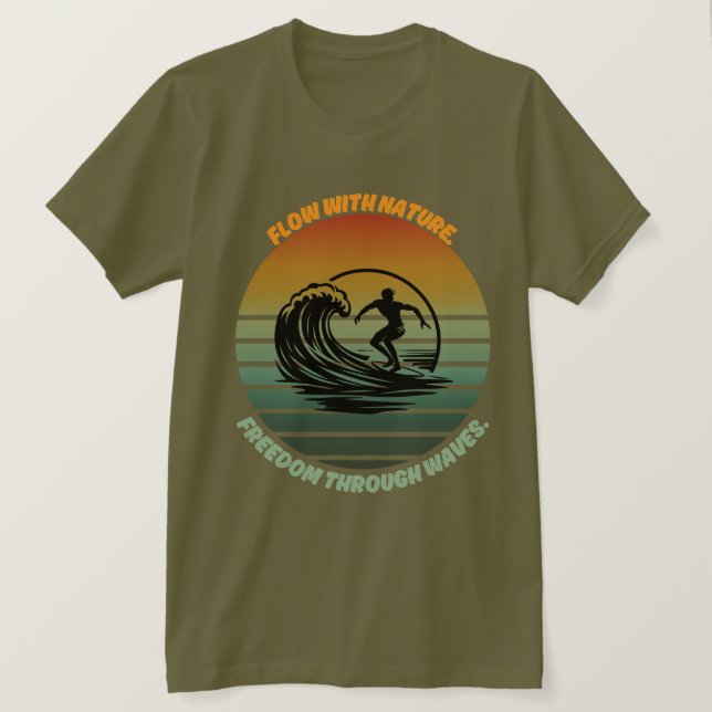 Sun, Surf, and Soul" 🌊 T-Shirt (Design Front)