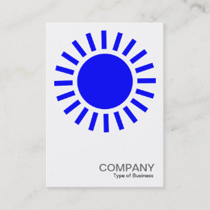 Sun Symbol - Blue Business Card