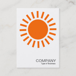 Sun Symbol - Orange Business Card