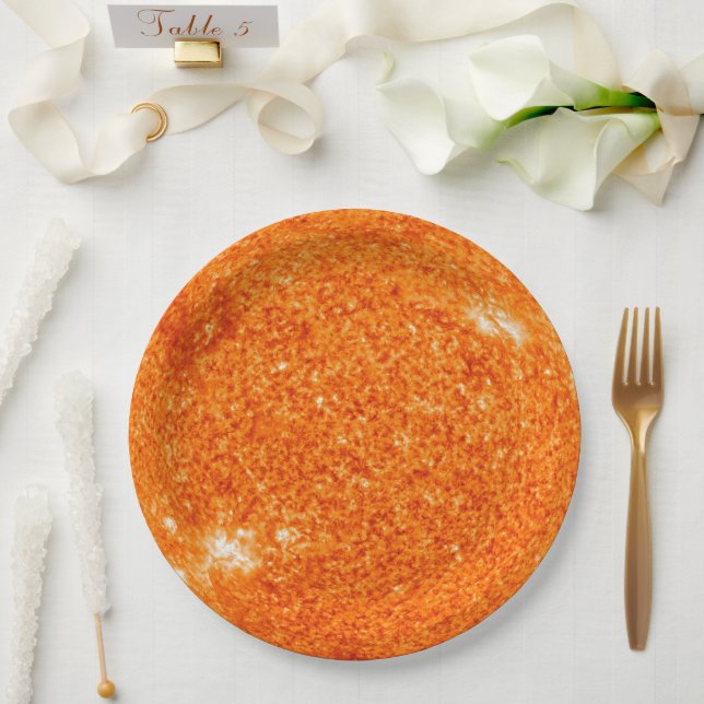 Sun Tableware from Celestial Collection Paper Plate (Wedding)