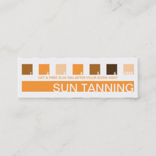 SUN TANNING customer appreciation (mod squares) Loyalty Card