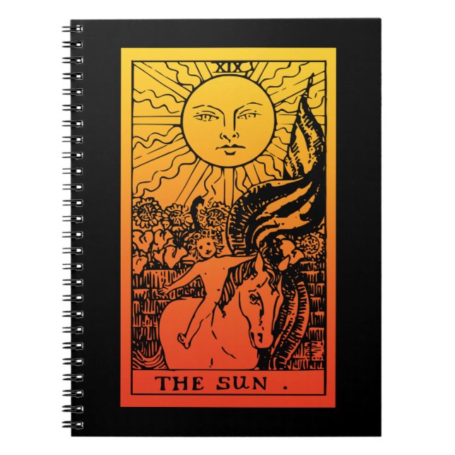 Sun Tarot Gradient Notebook (Front)