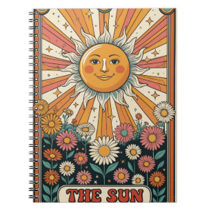 Sun Tarot Notebook, Boho Sun Journal