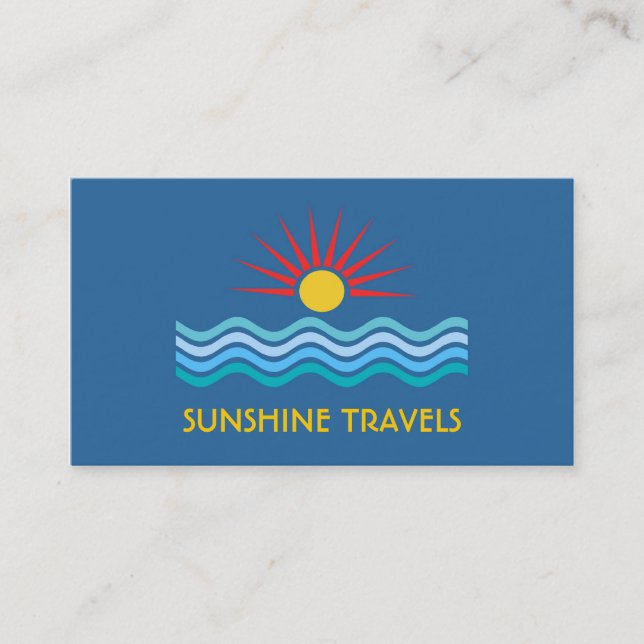 Sun Themed Business Card (Front)