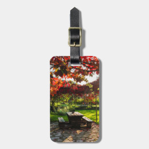 Sun through autumn leaves, Croatia Luggage Tag