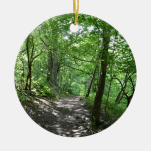 Sun Through The Trees Ceramic Tree Decoration