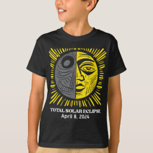 Sun Total Solar Eclipse 2024 April 8 Men Women Kid T-Shirt