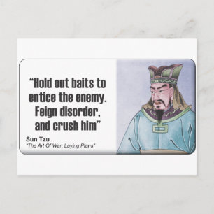 Sun Tzu: Feign Disorder Postcard