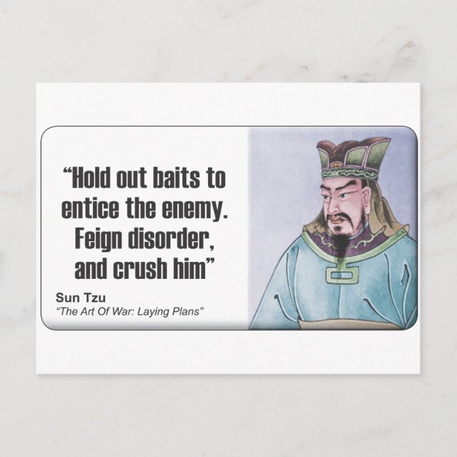 Sun Tzu: Feign Disorder Postcard (Front)