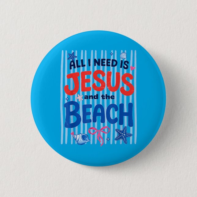Sun Vacation 6 Cm Round Badge (Front)