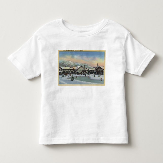 Sun Valley, ID - Challenger Inn in Winter Toddler T-Shirt (Front)