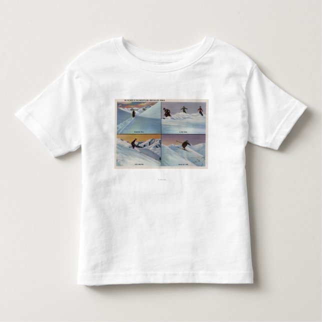 Sun Valley, ID - Ski Toddler T-Shirt (Front)