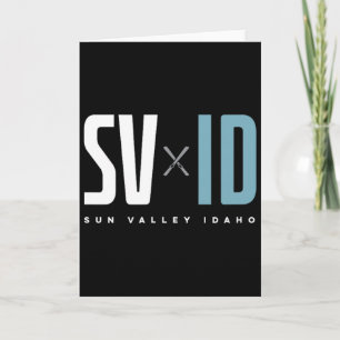 Sun Valley Idaho Graphic Ski Card