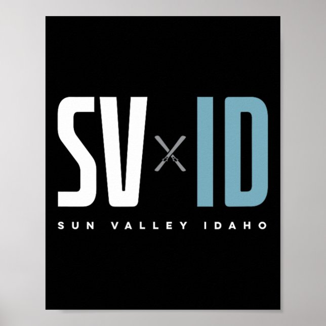 Sun Valley Idaho Graphic Ski  Poster (Front)