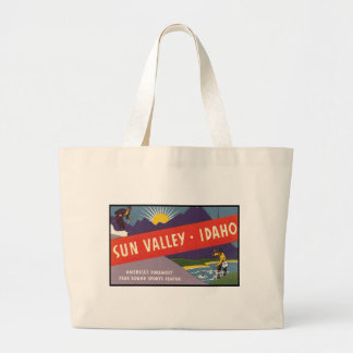 Sun Valley Idaho Large Tote Bag