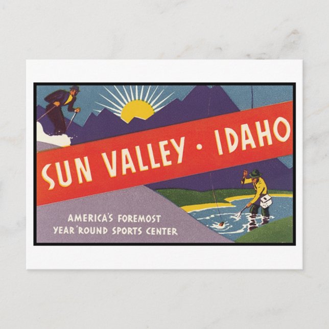 Sun Valley Idaho Postcard (Front)