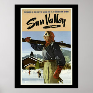 Sun Valley, Idaho travel Poster