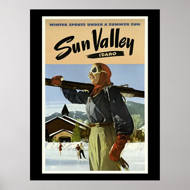 Sun Valley, Idaho travel  Poster (Front)