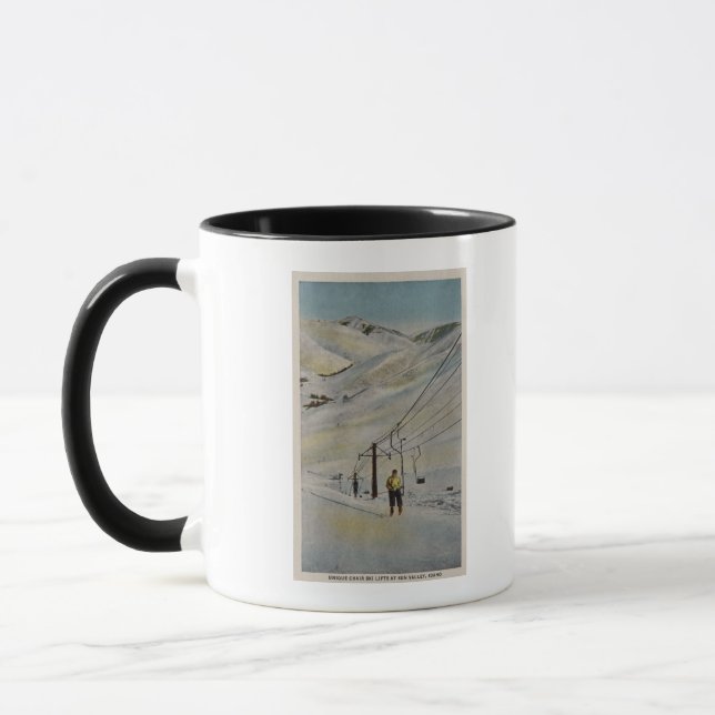 Sun Valley, IDMountain Scene, Ski Lifts in Mug (Left)