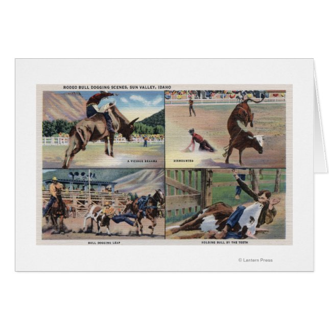 Sun Valley, IDRodeo Bull Dogging Scenes (Front Horizontal)
