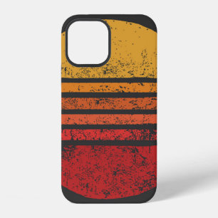 SUN Vintage Grunge Circle Illustrationsvintage, ci iPhone 12 Case