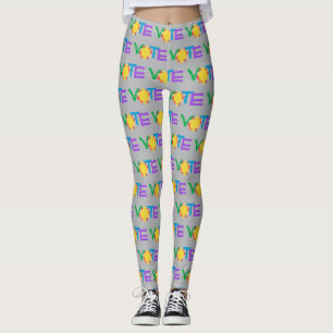 Sun Vote / Fun GOTV / Vote with Sun Leggings
