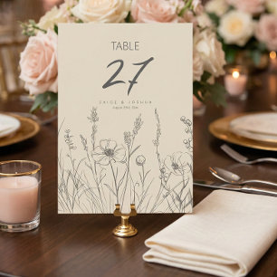 Sun-Washed Garden Border Wedding ID1283 Invitation