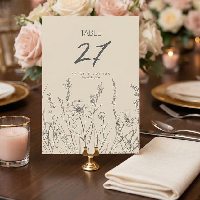 Sun-Washed Garden Border Wedding ID1283 Invitation (Creator Uploaded)