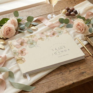 Sun-Washed Garden Floral Wedding ID1283 Guest Book