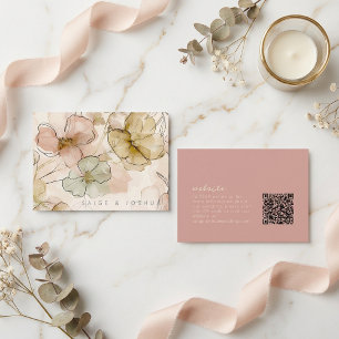 Sun-Washed Garden Wedding Website ID1283 Enclosure Card