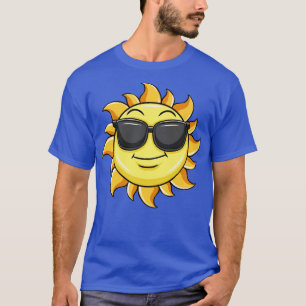 Sun Wearing Sunglasses Summer Beach T-Shirt