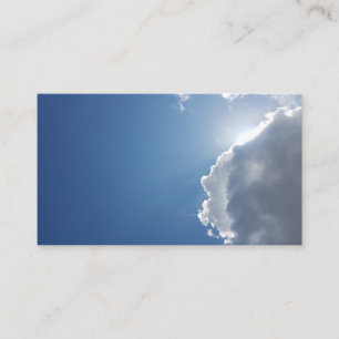 Sun White Clouds & Blue Sky Business Cards 2019