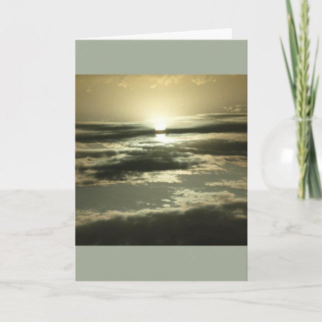 Sun Will Rise Again Inspirational Greeting Card (Front)