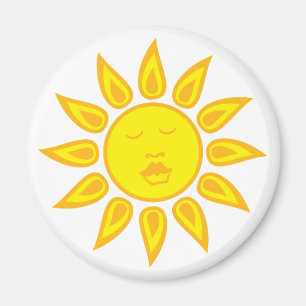Sun with Face magnet