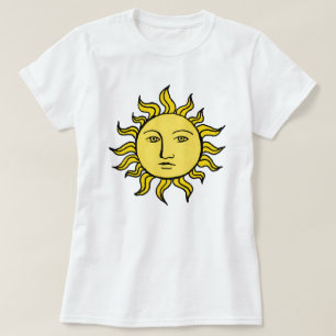 Sun With Face Retro Magic Vintage Witchy Celestial T-Shirt
